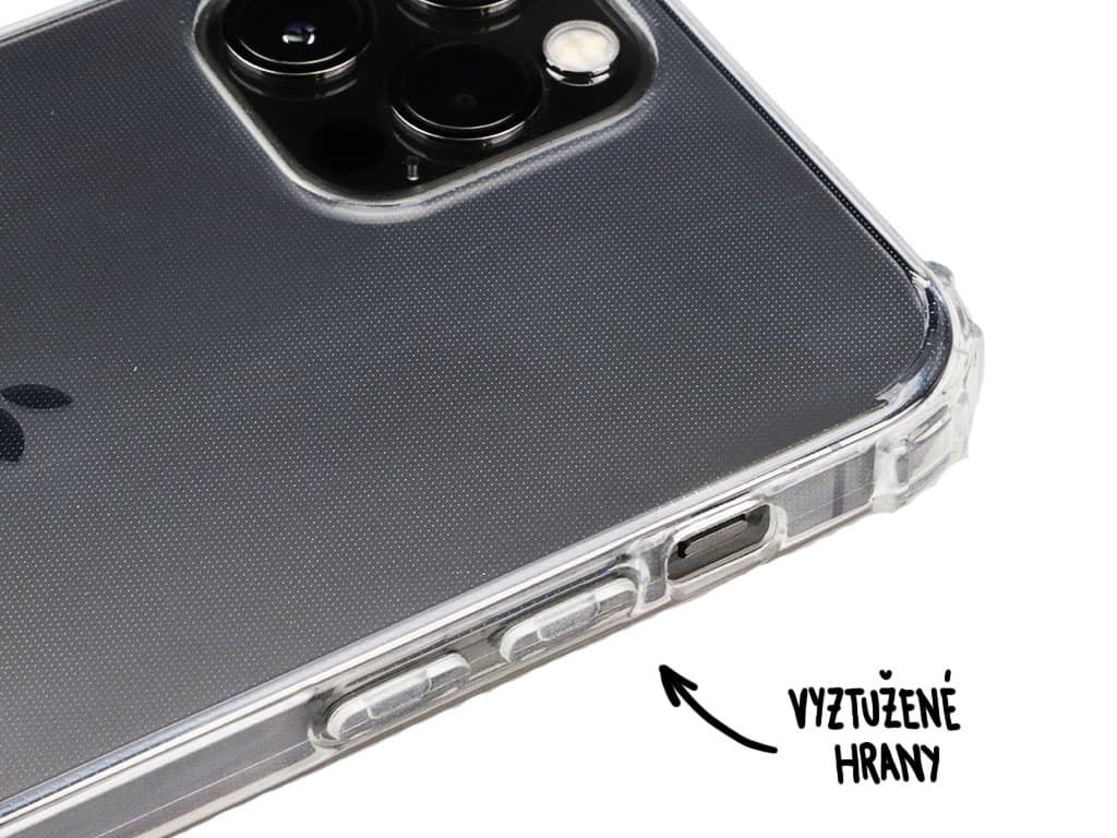 Ochranný kryt s vyztuženými hranami na iPhone 12, iPhone 12 Pro - Průhledný - 5